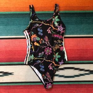Adidas Originals 3 Stripes Floral Bodysuit